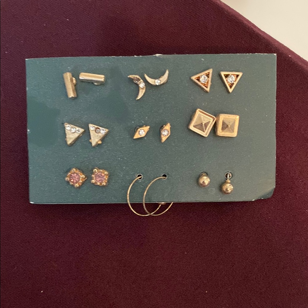 Elegant Gold Earring Set